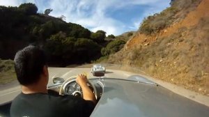 Porsche 550 Spyder on the Pacific Coast Highway