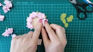 Магнит "Магнолия" из фоамирана 1 мм. Отличный сувенир к 8 марта. DIY