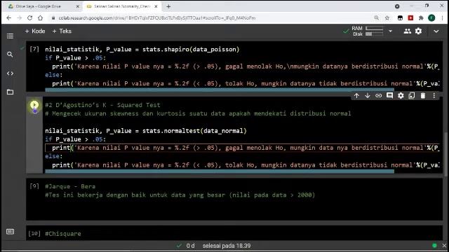 Uji Normalitas Menggunakan Bahasa Python (Normality Check) смотреть онлайн