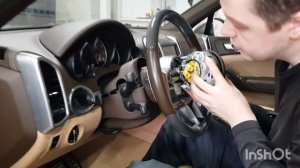 Как снять руль на Porsche Cayenne 2015 год