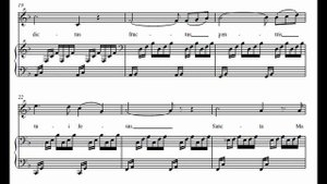 Ave Maria Bach Gounod F Major Piano Accompaniment Karaoke High Voice