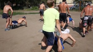 ОФП и СФП бойца ММА. Функциональная тренировка. Упражнения с партнером. Бег,прыжки,отжимания.