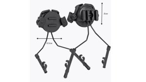 Крепление для наушников на шлем черные Адаптеры крепления для активных наушников для стрельбы на шле