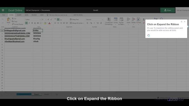 How to Collapse and Expand the Ribbon in Excel @Office365 смотреть онлайн