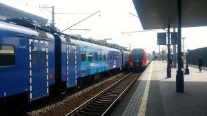 ЭП2Д-0085 ЦППК ОАО РЭКС и ЭС2Г-133 Ласточка Перекраска МЦД На станции Текстильщики
