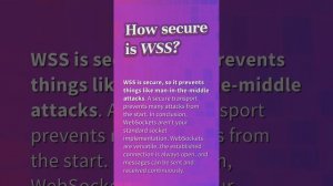 Does WSS use SSL?