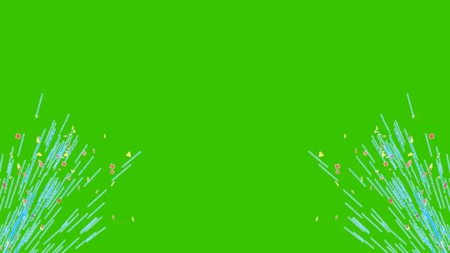 Конфетти | confetti | Футажи для видео | Хромакей | Зеленый фон | confetti green screen | ФутаЖОР