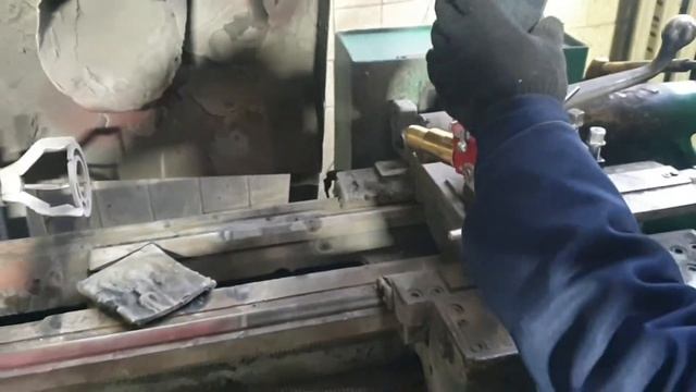 Бронзовое покрытие. Газопламенное напыление антифрикционного покрытия из бронзы установкой "ТЕНА".