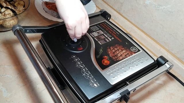 ППрецепты | Гриль Редмонд | Redmond SteakMaster | Лосось, грибы и баклажаны на гриле | Еда на гриле