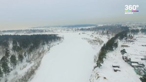 Ангарск с высоты птичьего полета (набережная)