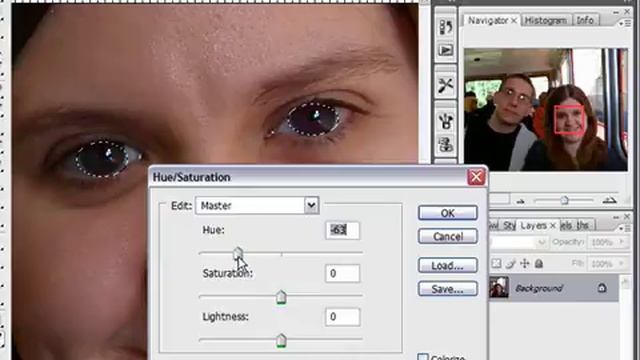 Change Eye Color in Photoshop CS3 смотреть онлайн
