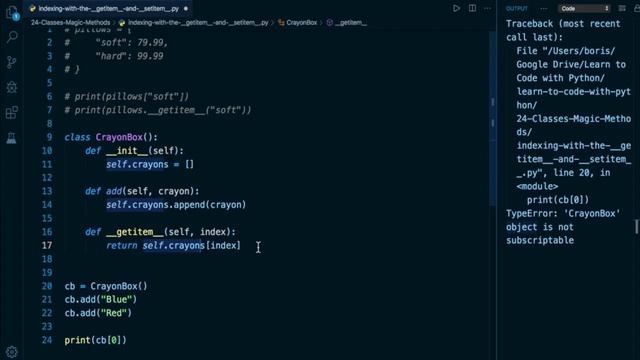 Python Programming Tutorial # 193 | Magic/Dunder Methods - getitem and setitem - Python 3 OOPS