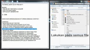 TUTORIAL GANTI ID KIT - PES 2017