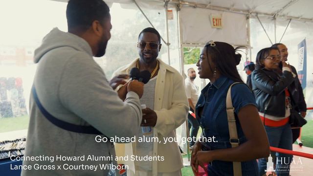 Howard students meet Howard Alumni Lance Gross x Courtney Wilborn смотреть онлайн