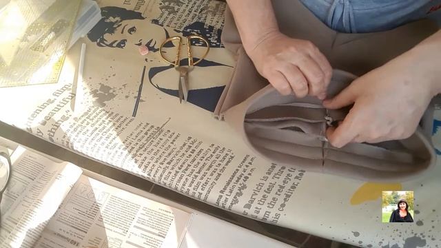 Шью пояс брюк из футера на резинке и со шнурком смотреть онлайн