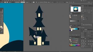 РИСУЕМ СТРАШНУЮ ХЭЛЛОУИН КОМПОЗИЦИЮ _ УРОК В ADOBE ILLUSTRATOR