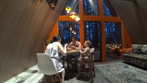 Я бы тут жила. Сняли дом на сутки в Шелест Inn. Афрейм дом на берегу реки Реж