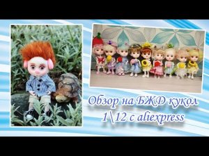 Обзор на БЖД кукол 1\12 с aliexpress