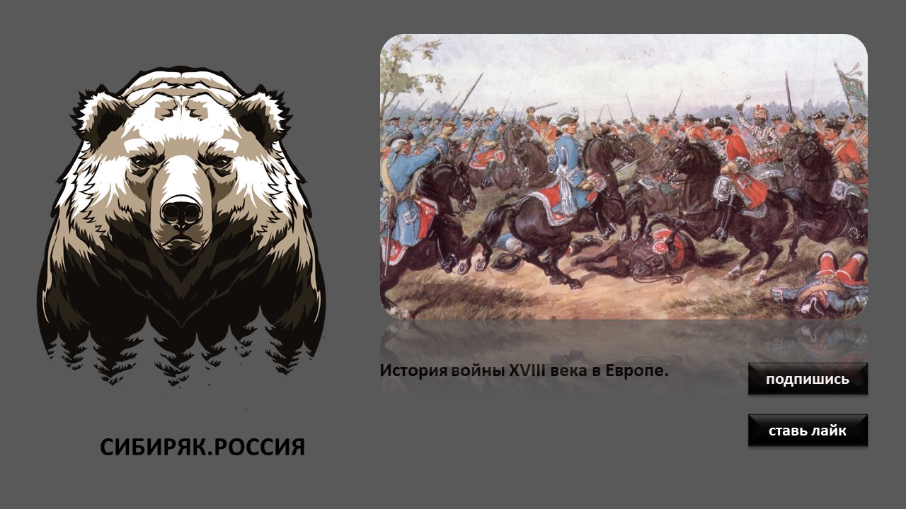 Презентация,история войны XVIII века в Европе.