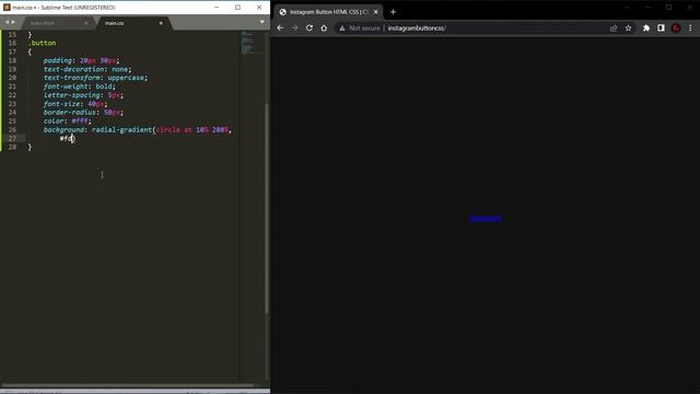 Instagram Button HTML CSS | CSS Animation смотреть онлайн