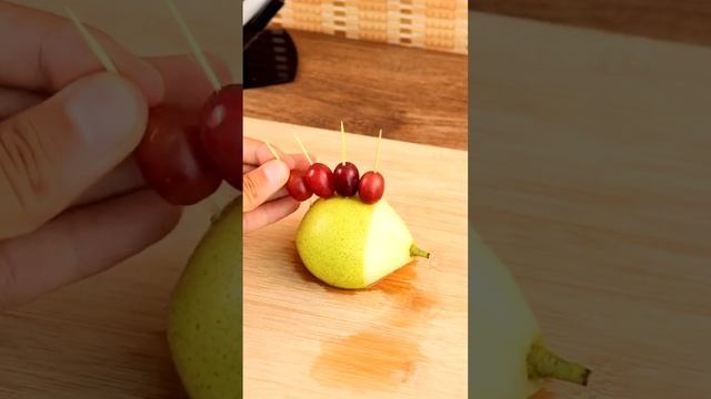 Красивая подача фруктов Ежики ?