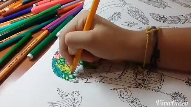 Раскрашеваем раскраску антистресс???