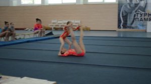 Углич. Открытое первенство по спортивной акробатике. 2 Двойка. 3 юношеский. 1 упр.