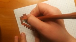 Рисуем книгу из майнкрафта по клеточкам!