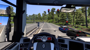 Рейс Бремен - Гамбург в VR шлеме в Euro Truck Simulator 2.