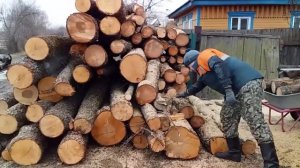 ПИЛИМ ДРОВА // МУЖ ПОДАРИЛ МЕДАЛЬ ЗА ОТВАГУ//ВЫХОДНОЙ В ДЕРЕВНЕ