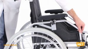 Узкая инвалидная коляска FS 959 LQ с транзитными колесами