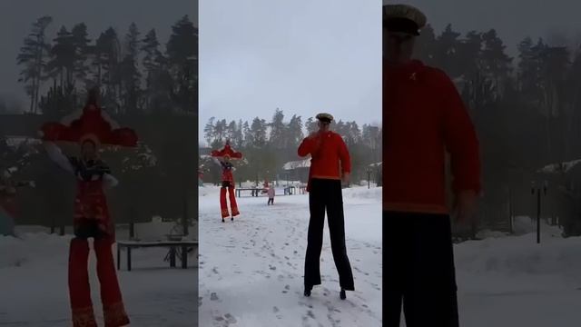 Празднуем масленицу в Новорижской заставе ?#масленица #блины #ресторанмосква смотреть онлайн