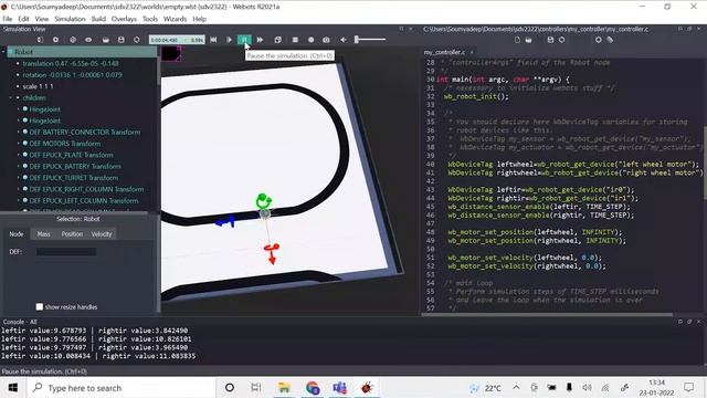 SDV 3.0 | Webots | Robot | Line Follower | Wall Follower | Car 3D Autopilot mode simulation смотреть онлайн