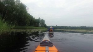 На каяках по Костромскому водохранилищу и его притокам (Волга).