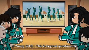 || Squid Game players react to "PRO SQUID GAME PLAYERS" || Squid Game || Gacha Club