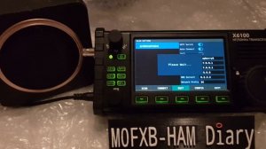Xiegu X6100 -Wifi Bluetooth test after Firmware 4th Version