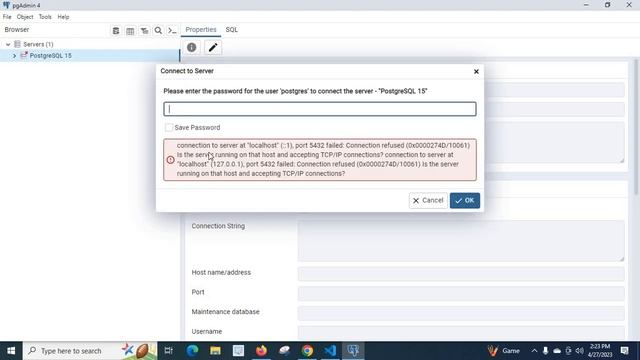 Unable to connect to server could not connect to server Connection refused Is the server running смотреть онлайн