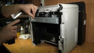 Samsung M3870FD — замятие бумаги внутри аппарата, на регистрации