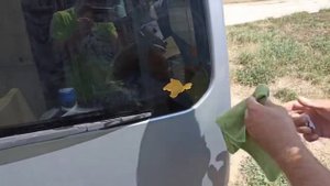 Наклейка зеркальная на АВТО