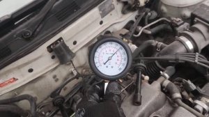 Ниссан Блюберд EU13, SR18DE. Замер компрессии после раскоксовки Fenom.
