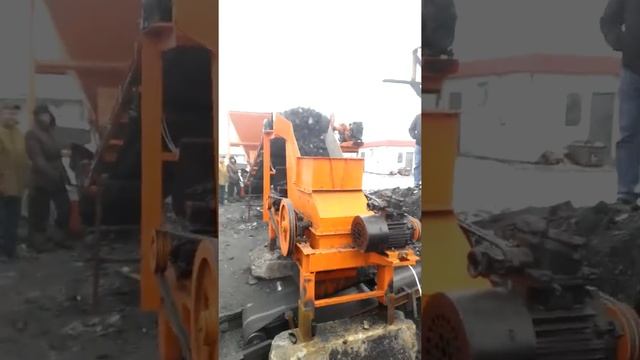 Дробление угля. Двухвалковая дробилка