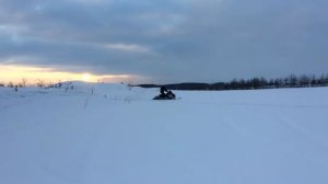 Мой первый траверс на снегоходе