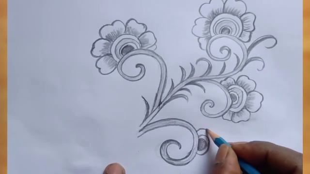 how to draw flower easy step for beginners смотреть онлайн