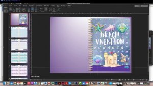 Beach Vacation Digital Planner | Commercial Use Digital Planner | Canva | PowerPoint Template