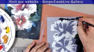 How to Paint White Hibiscus Flowers with Ginger Cook