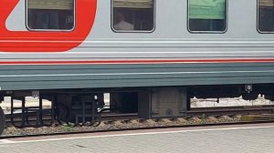 ПЕРВОЕ Ж/Д ВИДЕО! Пассажирские и грузовые поезда на вокзале Краснодар 1! @MoscowTransportLover