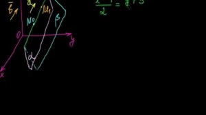 §54 Нахождение общ. уравнений прямой, заданной канонич. уравнениями