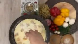 Паста карбонара из лапши Лагманной МакСтори с креветками