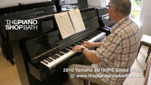 2010 Yamaha JU109PE Black Gloss @ The Piano Shop, Bath