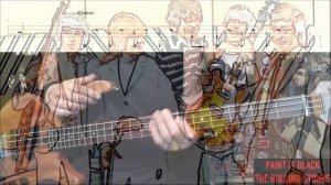 Paint It Black by The Rolling Stones - Bass Cover with Tabs Play-Along